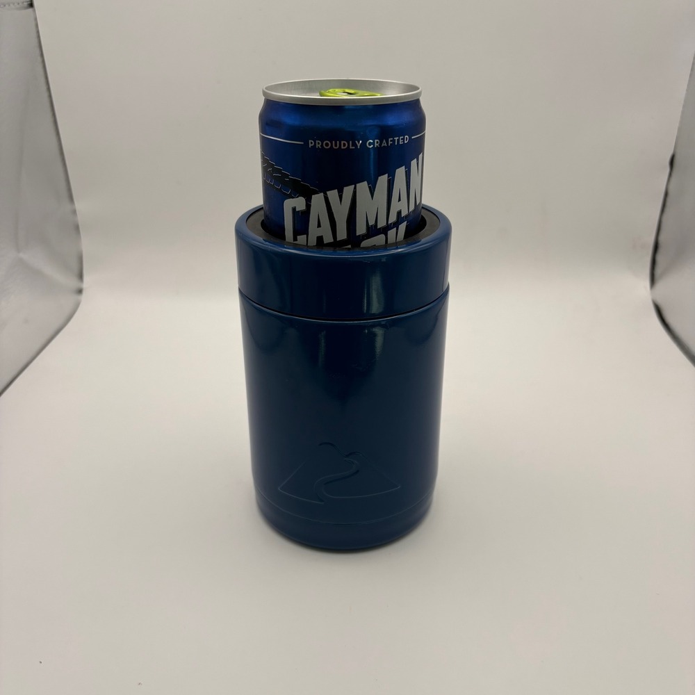 Ozark Trail Insulated Can Cooler Navy Narrow Stainless Steel Keeps Drinks‎ Cold